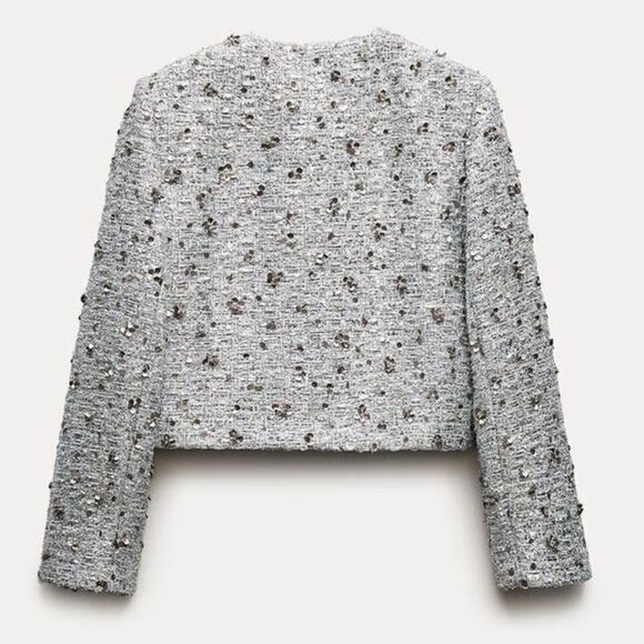 ZARA SEQUIN JACKET ZW COLLECTION - Picture 7 of 11